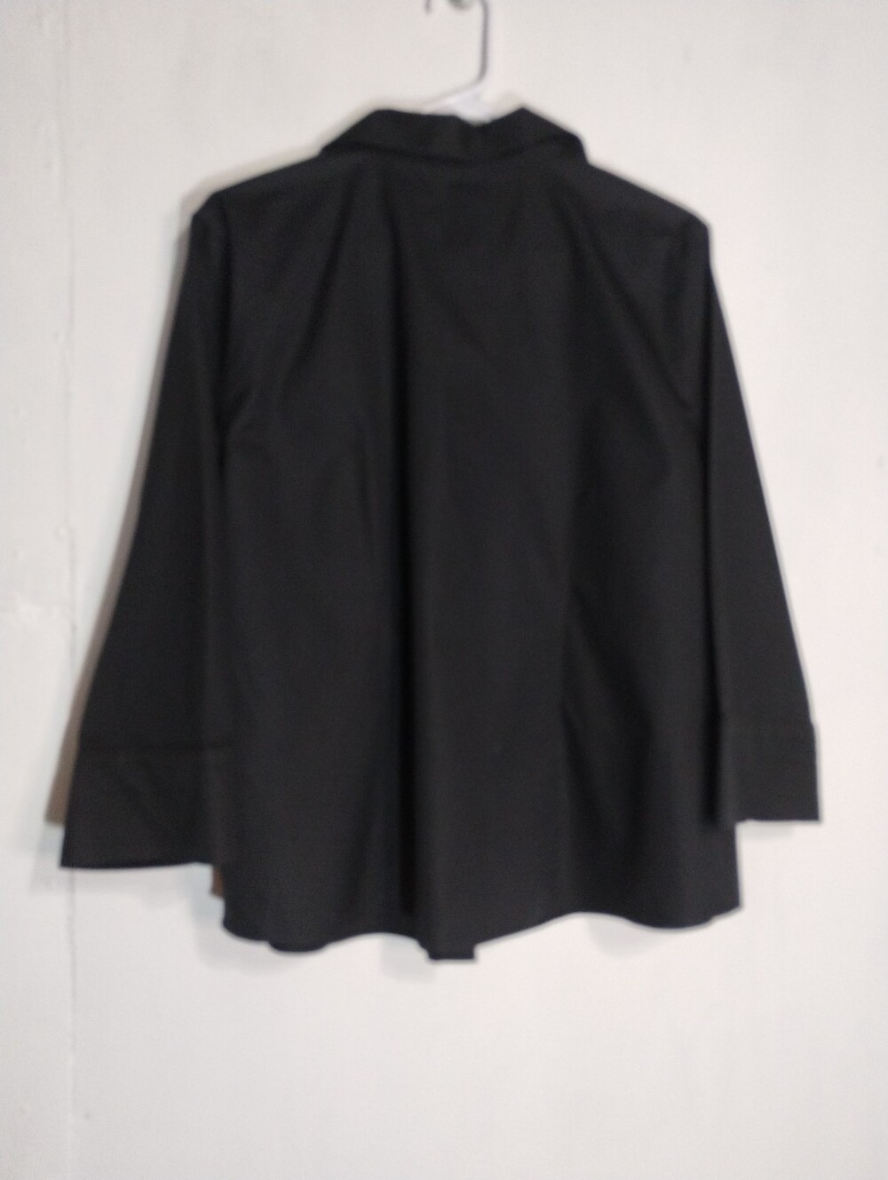 Chico's Black Blouse with Clean Collar Size (3) - Picture 2 of 9